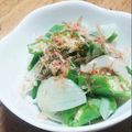 こっこちゃーん's cooksnap of when they made もう一品に◆新玉ねぎとオクラのおひたし◆.