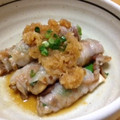 maarine's cooksnap of when they made 豚巻きエリンギとオクラのおろしタレ.