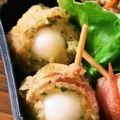 mimi☆ko's cooksnap of when they made ＊うずらのベーコン巻き磯辺揚げ＊.