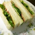 大魔女's cooksnap of when they made ふわふわハムレタスサンド♪.