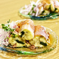 maiharunao's cooksnap of when they made 焼き茄子の生ハム巻き.