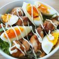 nacchanmama's cooksnap of when they made 鶏もも肉の照り焼き丼☆マヨ玉.