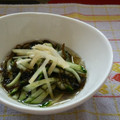 みさキチ's cooksnap of when they made 即席！もずくときゅうりの酢の物.
