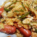 ｙａｍａｍｉ's cooksnap of when they made 超簡単★ピーマンとキャベツの卵とじ炒め.