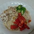 nokkorin's cooksnap of when they made ボリュームアップ☆ごまだれ素麺.