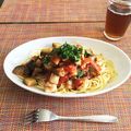 かずちん＊'s cooksnap of when they made 茄子とトマトのボリューミー・冷製パスタ。.