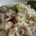 あじのとも子's cooksnap of when they made 簡単♪きのこのチーズリゾット風♪.