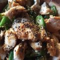 じじばばな私's cooksnap of when they made オクラと鶏肉のごま味噌和え.