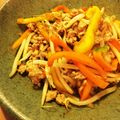 asuuumomo's cooksnap of when they made 豚ミンチともやしの豆板醤炒め.
