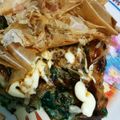 quinne's cooksnap of when they made モロヘイヤと長芋のお好み焼き風.