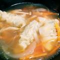 takeechan's cooksnap of when they made 春雨いり水餃子スープ.