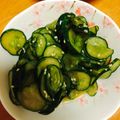 a0imama♡'s cooksnap of when they made すぐできるキュウリの中華風酢の物.