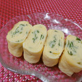 赤い電話's cooksnap of when they made 大葉のふっくら長持ち卵焼き✨.