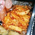 まきん家's cooksnap of when they made 給料日前にちくわキムチ！豚キム風.