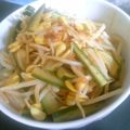 チェビ's cooksnap of when they made ピリ辛！もやしときゅうりキムチ炒め.