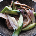 サンショウウオ家's cooksnap of when they made きゅうりと豚肉とみょうがの炒め物.