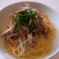 クック7WZ3T3☆'s cooksnap of when they made 豚しゃぶと香味野菜の冷製パスタ.