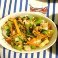 クック6ZKC6A☆'s cooksnap of when they made 豚肉チンゲン菜の中華炒め丼ガパオライス風.