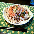 nammy's cooksnap of when they made オイマヨで♡焼きうどん♡.