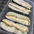 やんちゃゆかりん's cooksnap of when they made ハムとチーズのサラダおにぎらず.
