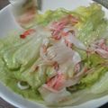 になぱぱ's cooksnap of when they made 超簡単★レタスとカニカマのサラダ.
