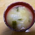 書セラピスト流香's cooksnap of when they made 朝食に♪白菜と玉葱のほんわか甘～い味噌汁.