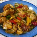 宮☆那's cooksnap of when they made 鳥モモとパプリカ カレー炒め.