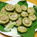 おめぐはん's cooksnap of when they made ゴーヤの肉詰め蒸し.