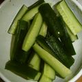 もりのりころ's cooksnap of when they made わが家の浅漬け(塩もみ?)きゅうり.