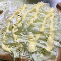 リラシャン's cooksnap of when they made キャベツのっけ食パン.