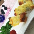フーミン✩'s cooksnap of when they made チキンのバジルチーズ春巻き.
