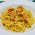 料理練習中のしのん's cooksnap of when they made 簡単！エビとほうれん草のクリームパスタ.
