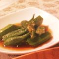 miho0612's cooksnap of when they made 麺つゆで！焼きオクラの生姜びたし　どすぇ.