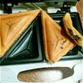mayugori's cooksnap of when they made ホットサンドメーカーde米粉のたいやき風.