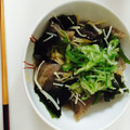 どりーむ☆つりー's cooksnap of when they made 蒟蒻とワカメときのこで便秘解消.