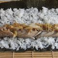 きらり流れ星's cooksnap of when they made 焼き鯖のり巻き.