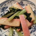 chiho☆☆'s cooksnap of when they made かまぼこと小松菜のマヨポン酢炒め.