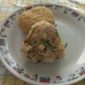 ラリー＆サラ's cooksnap of when they made おかかチーズおにぎり.