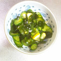 オレンジアームズ's cooksnap of when they made ワカメときゅうりのレモンの酢の物.