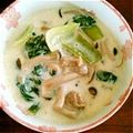 memepiko's cooksnap of when they made チンゲン菜のクリーム煮.