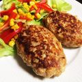 かねみな's cooksnap of when they made 厚揚げ入りのハンバーグ.