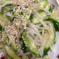 くみくみ413's cooksnap of when they made もやしときゅうりのナムル風サラダ.