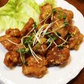 ピンき's cooksnap of when they made 塩レモンソースDEジューシー鶏のから揚げ.