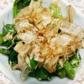 sorachiya's cooksnap of when they made オクラとツルムラサキのおかか和え.