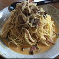 k2ro's cooksnap of when they made 世界一簡単！？カルボナーラ＼(^o^)／.