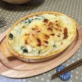 クック1DNR9A☆'s cooksnap of when they made ほうれん草とベーコンのマカロニグラタン.
