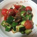 りんごっ。's cooksnap of when they made オクラ・トマト・きゅうりの鰹節和え.