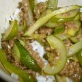 arisa06's cooksnap of when they made きゅうりと挽肉のあんかけ丼.
