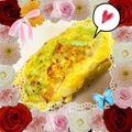 Emiii28's cooksnap of when they made スパイシー♢キャベツと玉葱の卵焼き.