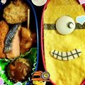 蒼くんの母's cooksnap of when they made 簡単♪キャラ弁♪ミニオンオムライス♪.